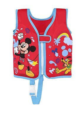NEW Bestway Disney Junior Licensed Fabric Swim Vest Mickey Mouse